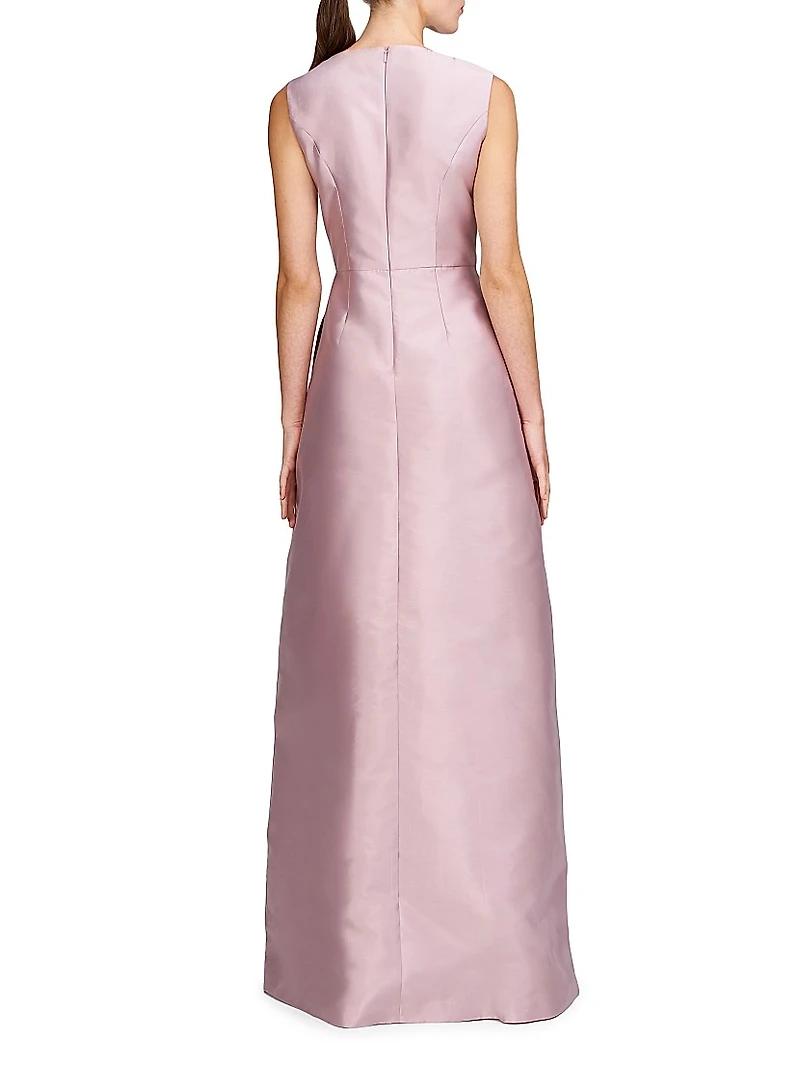 Aurelia Floral Satin Gown