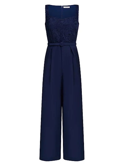 Liza Lace Sleeveless Jumpsuit