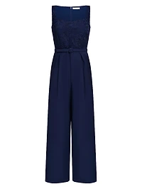 Liza Lace Sleeveless Jumpsuit