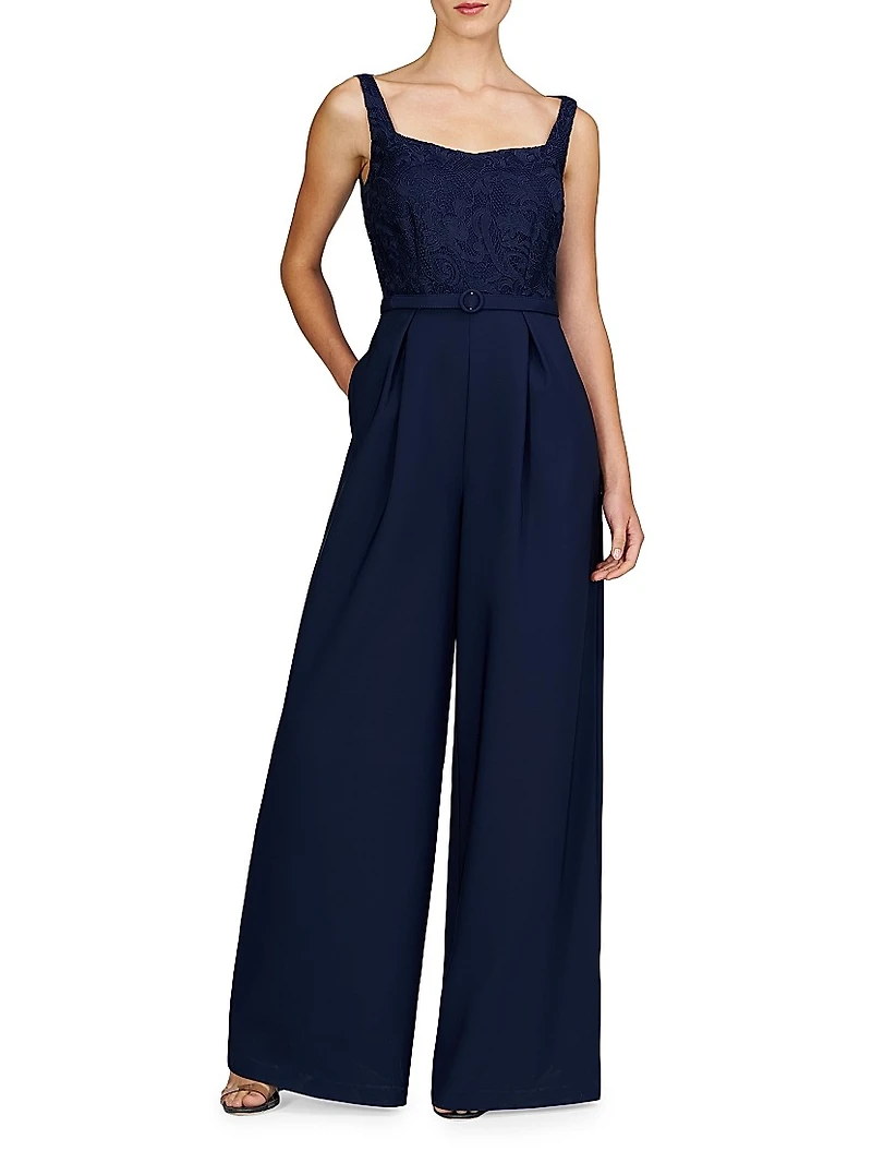 Liza Lace Sleeveless Jumpsuit