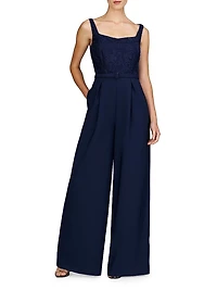 Liza Lace Sleeveless Jumpsuit