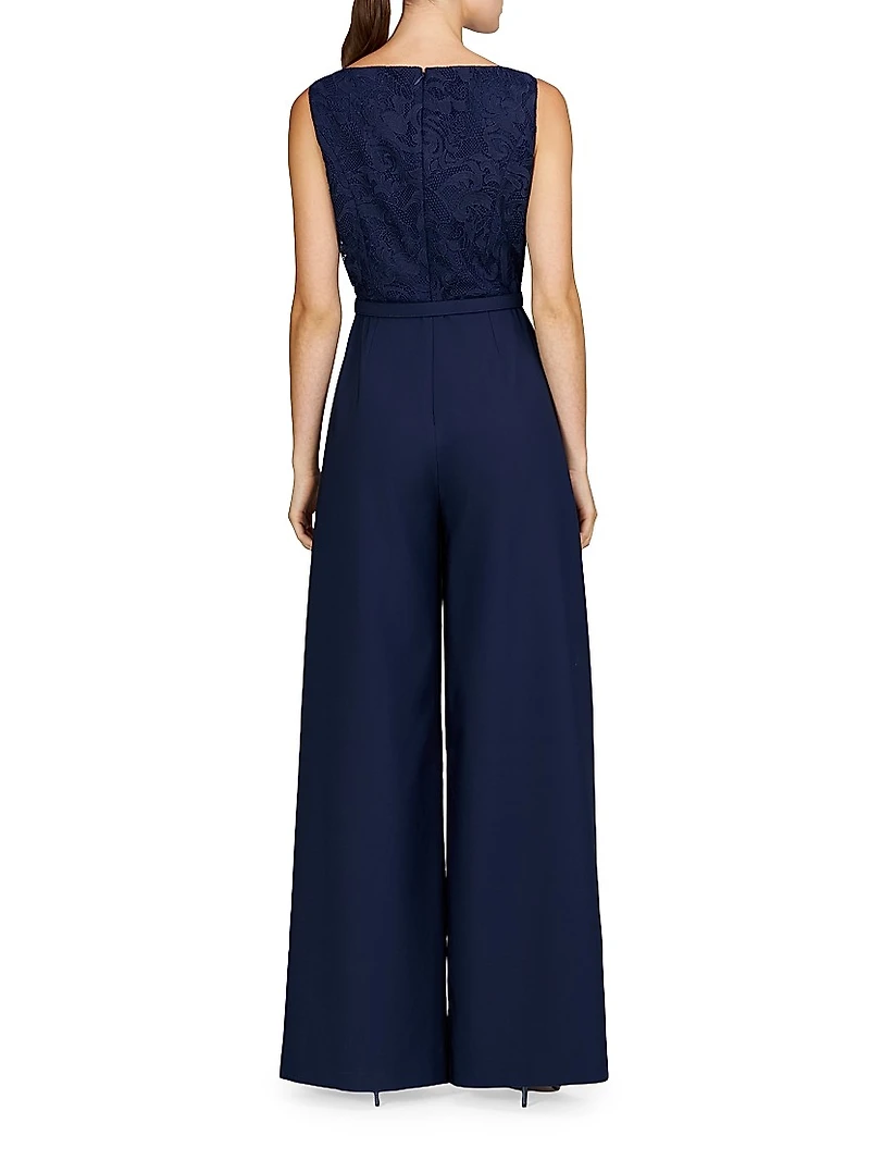 Liza Lace Sleeveless Jumpsuit