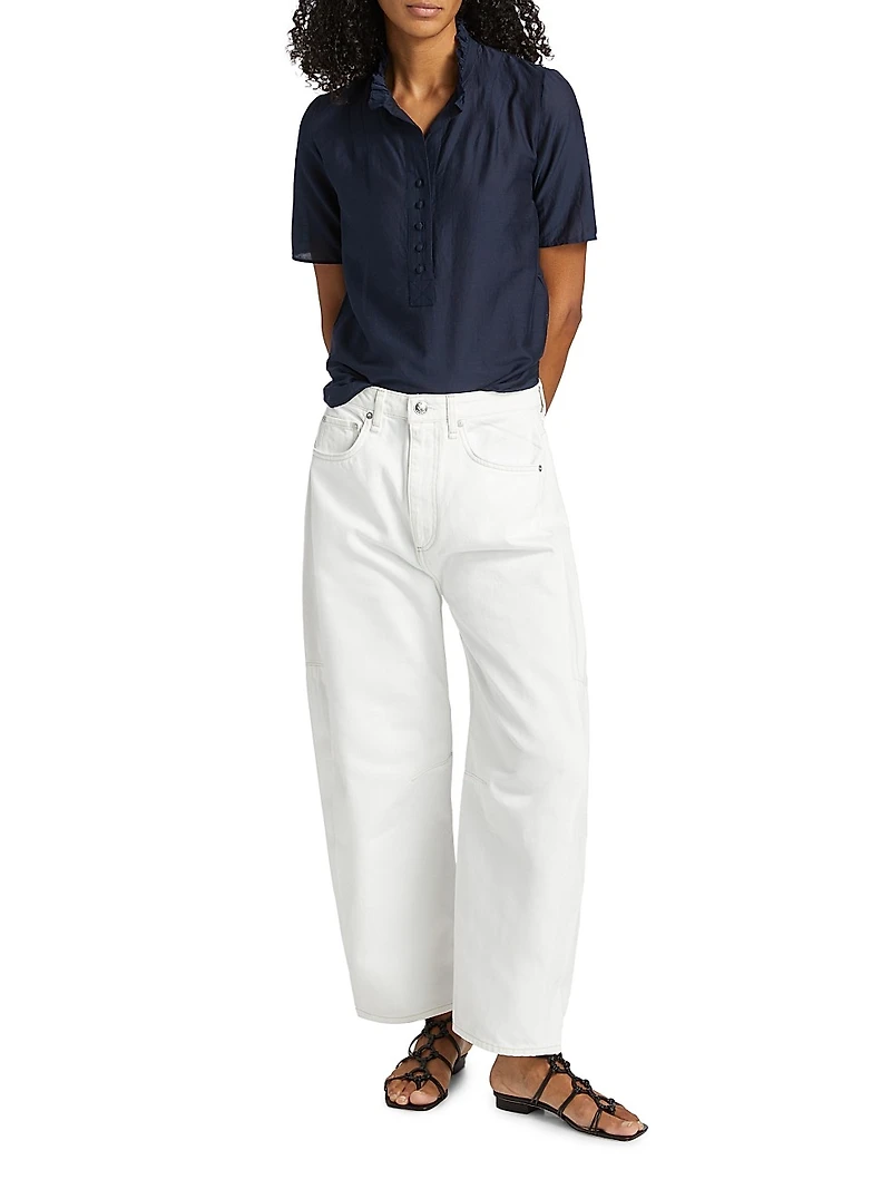 Charlie High-Rise Barrel-Leg Jeans