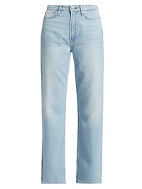 Logan Featherweight Mid-Rise Wide-Leg Jeans