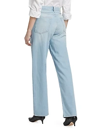Logan Featherweight Mid-Rise Wide-Leg Jeans