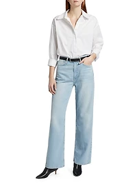 Logan Featherweight Mid-Rise Wide-Leg Jeans