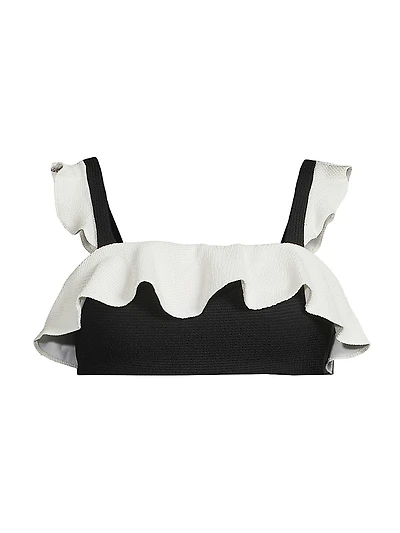 Merian Knit Flutter Bikini Top