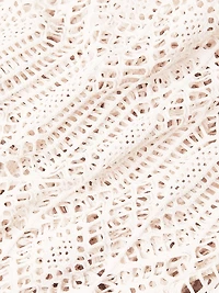 Seashell Lace Wide-Leg Beach Pants