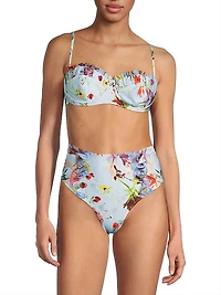 Lily Flower Underwire Bikini Top
