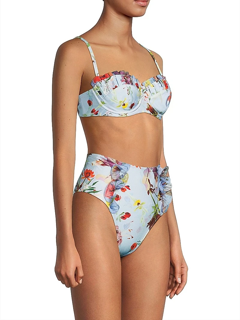 Lily Flower Underwire Bikini Top
