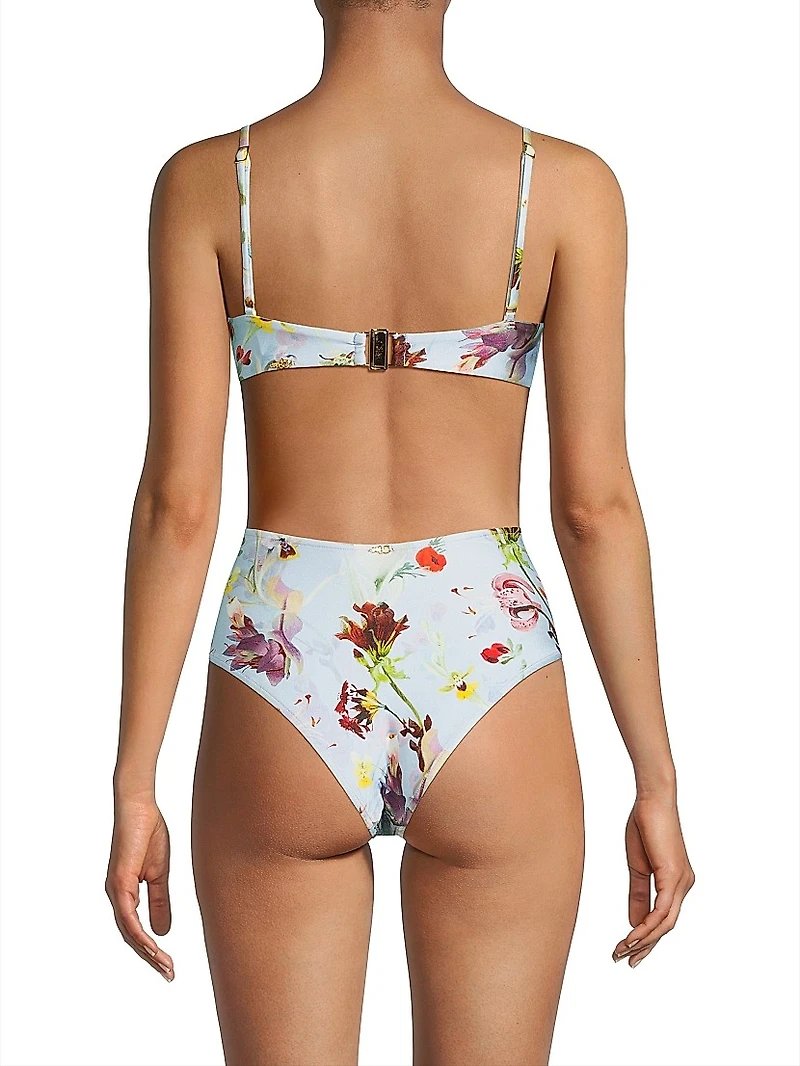 Lily Flower Underwire Bikini Top