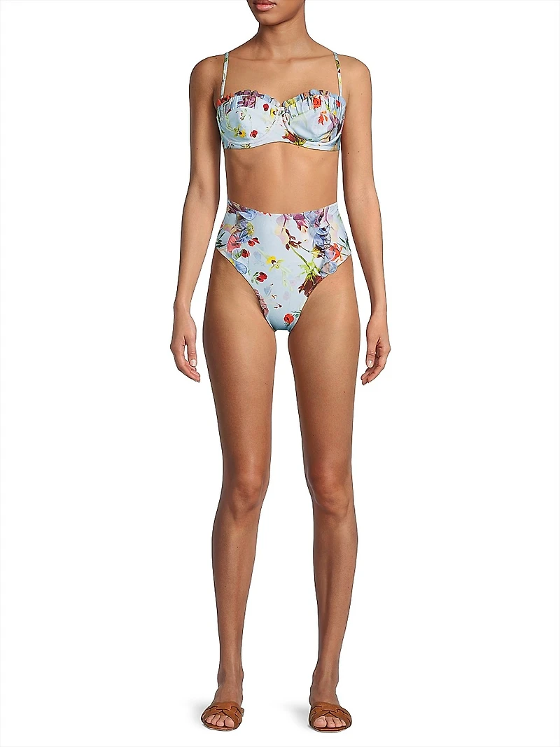 Lily Flower Underwire Bikini Top