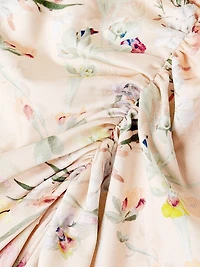 Lily Flower Ruched Beach Skirt