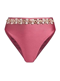 Seashell High-Waist Bikini Bottom