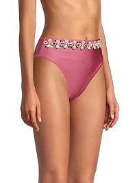 Seashell High-Waist Bikini Bottom