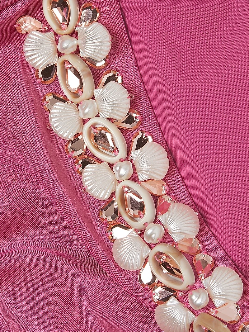 Seashell High-Waist Bikini Bottom