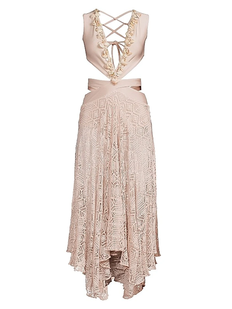 Seashell Plunge Beach Dress