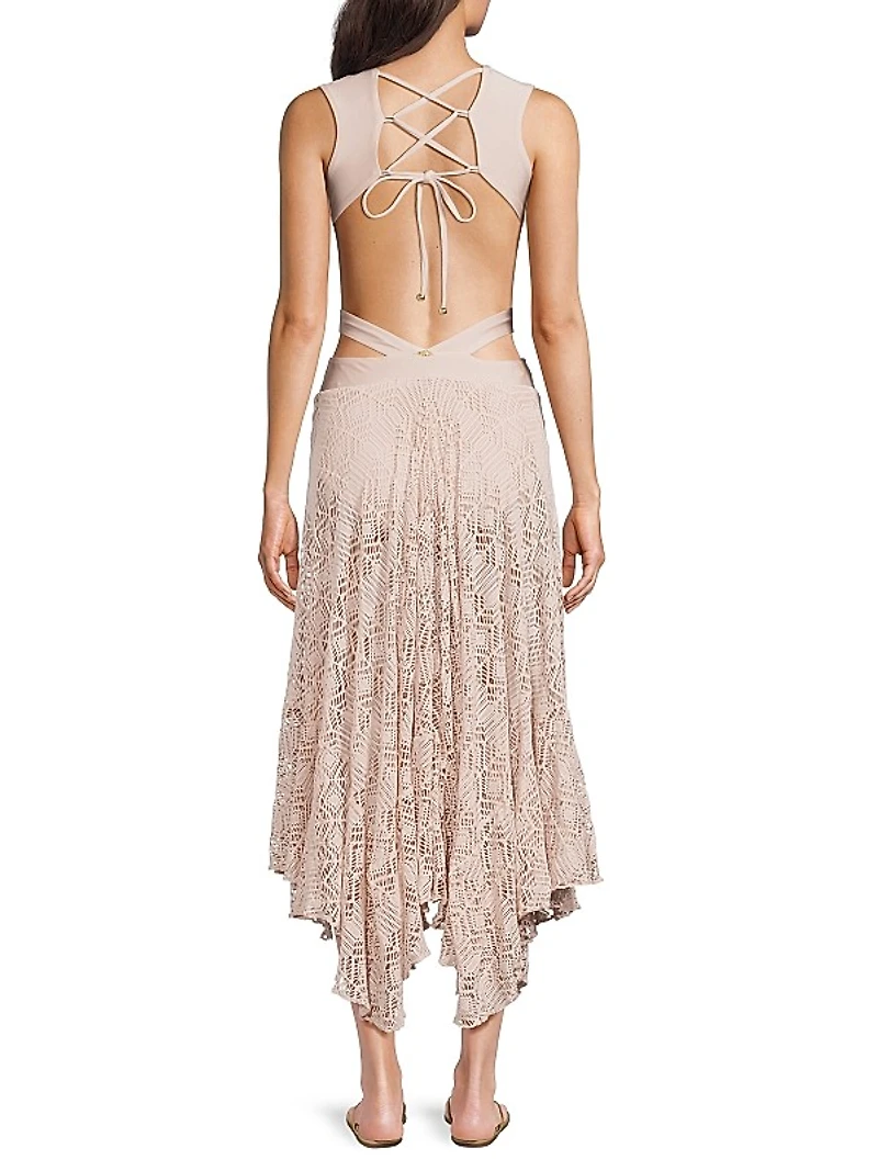 Seashell Plunge Beach Dress