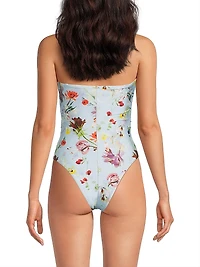 Lily Flower One-Piece Swimsuit