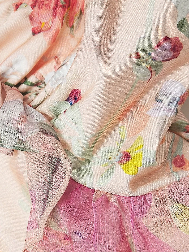 Lily Flower One-Piece Swimsuit