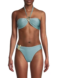 Seashell Petal Halterneck Bikini Top