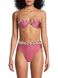 Seashell Strapless Bikini Top