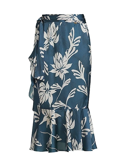 Artichoke Beach Ruffled Wrap Skirt