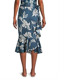 Artichoke Beach Ruffled Wrap Skirt