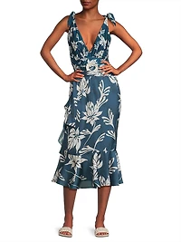 Artichoke Beach Ruffled Wrap Skirt