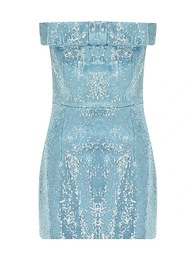 Sisu Sequined Bow Strapless Minidress