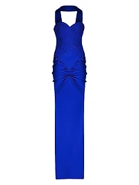Samsara Ruched Strapless Gown