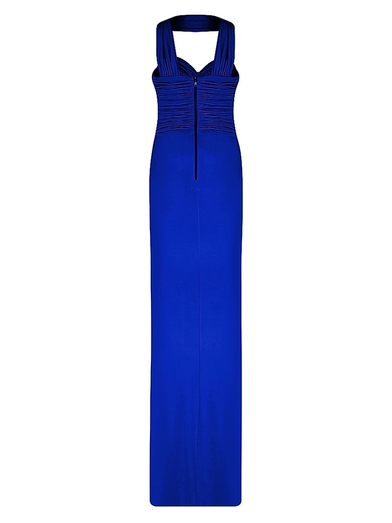 Samsara Ruched Strapless Gown