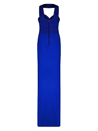 Samsara Ruched Strapless Gown