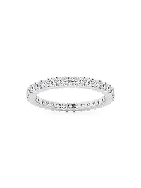 Platinum & Shared-Prong Natural Diamond Eternity Band/1.00-5.00 TCW