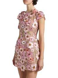 Jasmine Floral Embroidery Minidress