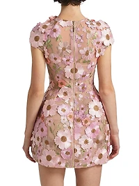 Jasmine Floral Embroidery Minidress