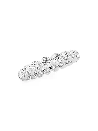 Platinum & Floating Natural Diamond Eternity Band/2.00-4.00 TCW