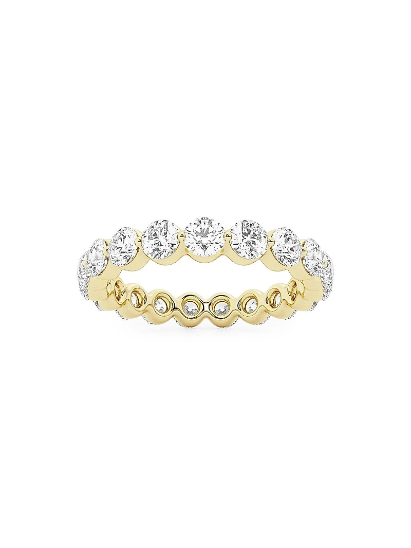 14K Gold & Floating Natural Diamond Eternity Band/2.00-4.00 TCW