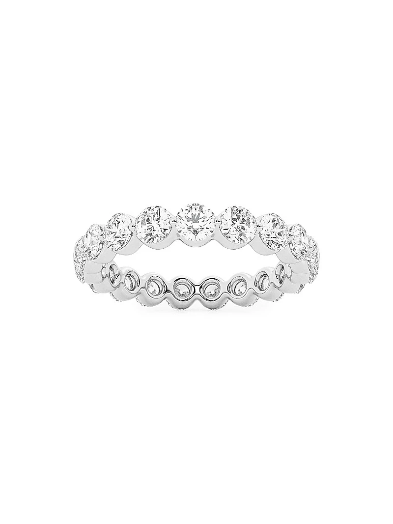 14K Gold & Floating Natural Diamond Eternity Band/2.00-4.00 TCW