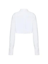 Embroidered Compact Poplin Shirt