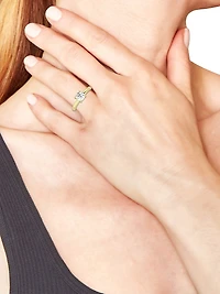 14K Gold & Round Natural Diamond Solitaire Ring/0.75-2.00 TCW