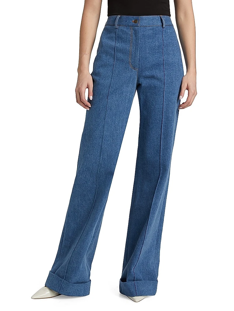 Deeda Stone Wash Denim Pants