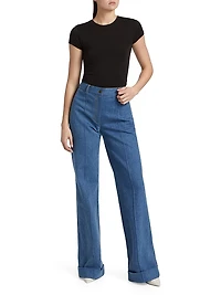 Deeda Stone Wash Denim Pants