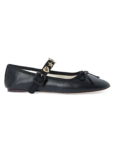 Chiara Embellished Leather Mary Janes