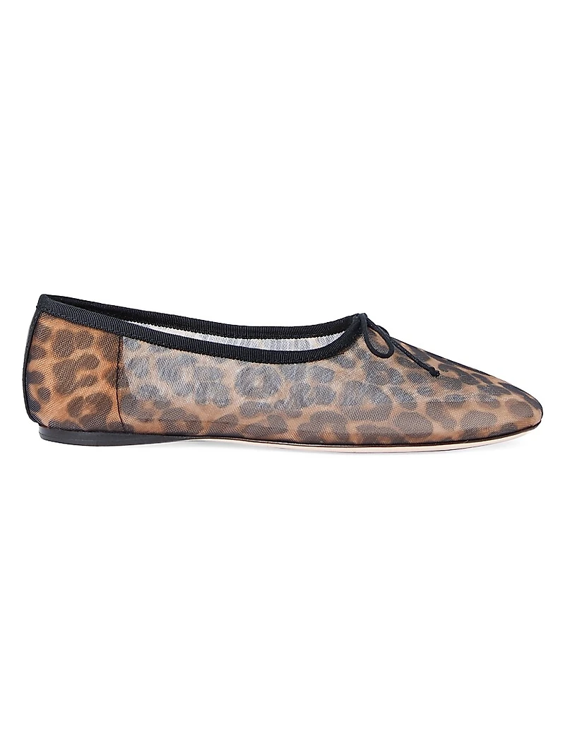 Landon Leopard Mesh Ballet Flats