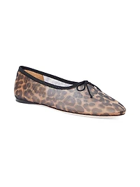 Landon Leopard Mesh Ballet Flats