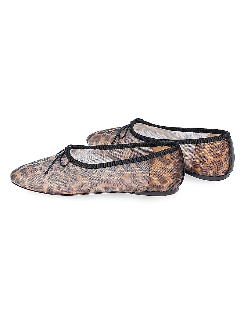 Landon Leopard Mesh Ballet Flats