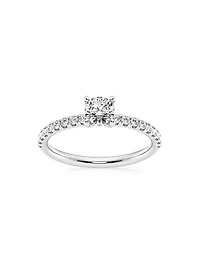 Platinum & Natural Diamond Hidden Halo Ring/0.80-1.33 TCW