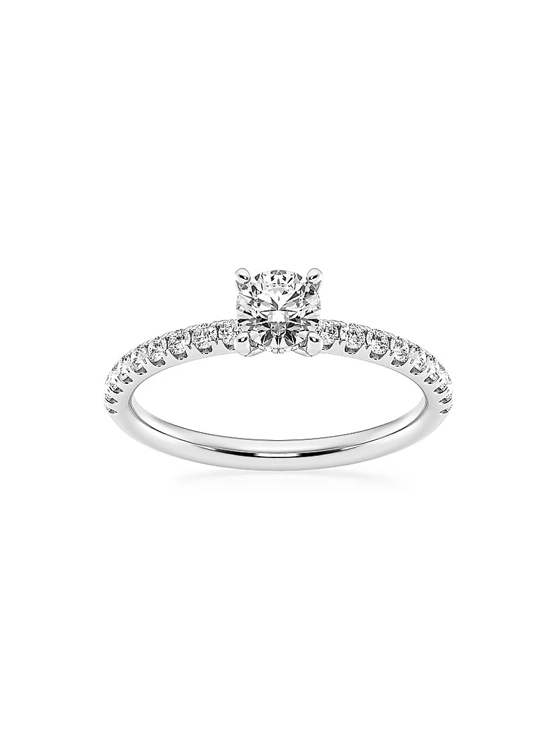 14K Gold & Natural Diamond Hidden Halo Ring/0.80-1.33 TCW