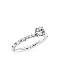 14K Gold & Natural Diamond Hidden Halo Ring/0.80-1.33 TCW